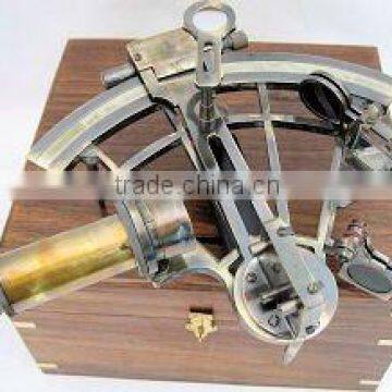 Brass Nautical Sextant/ Sextant/ Big Size Nautical Sextant With Big Telescope