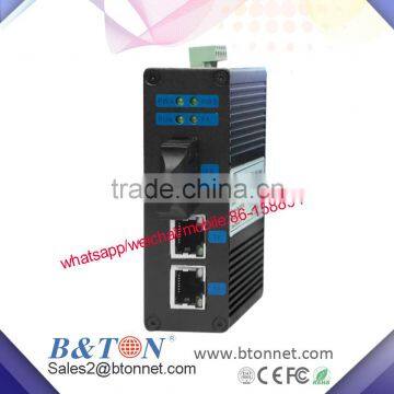 10/100M 1Fiber port +2RJ45 Industrial Optical fiber Switch