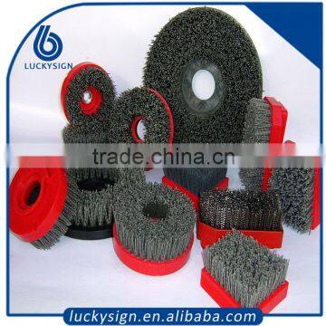 Abrasive nylon polishing brush,industrial powerful surface polishing steel brushes                        
                                                Quality Choice