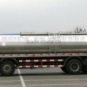 2016 new aluminum alloy milk tanker semi trailer, aluminum tank truck trailer for sale