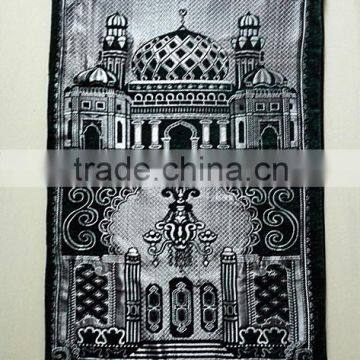 Jacquard chenille muslim prayer rug with memory foam and zipper                        
                                                Quality Choice