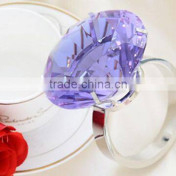 Colorful Crystal Napking Ring For Wedding Decoration