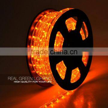 100% Safe Use 12V Orange LED Waterproof Rope Light