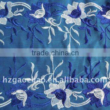 embroidery tricot elastic stretch spandex mesh lace