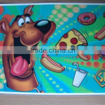 New product custom cute cartoon 3D lenticular sticker(different desing changing)