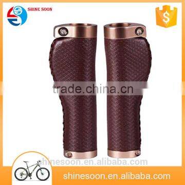 Mountain Carbon Road Bike cycling Handlebar Grips with leather brown