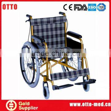 Aluminum transit wheelchair