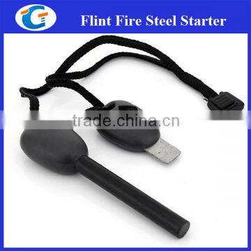 Waterproof Survival Ferro Rod Whistle Camping Firestarter
