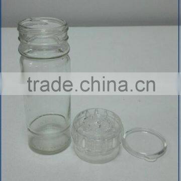 100ml glass spice bottle with salt & pepper mill/ plastic spice grinder                        
                                                Quality Choice