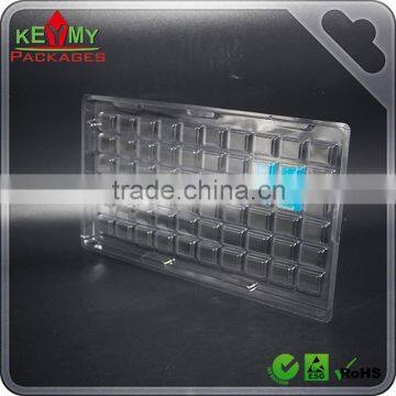 Custom Electronics 6*10 Components clear Packaging Tray, 6*10 cavities custom clear packaging tray for Electronics