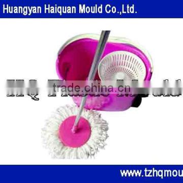 lastest three-drive spin magic mop plastic mould,household products moulds