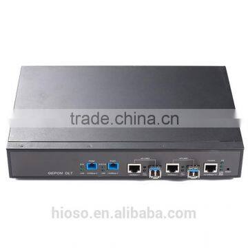 FTTH optical fiber equipment 1U 2-pon gepon gpon olt with management function                        
                                                Quality Choice