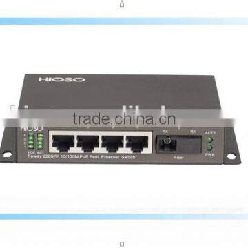 1000M 4POE+1TX/FX Uplink DC48V Gigabit Ethernet PoE Switch