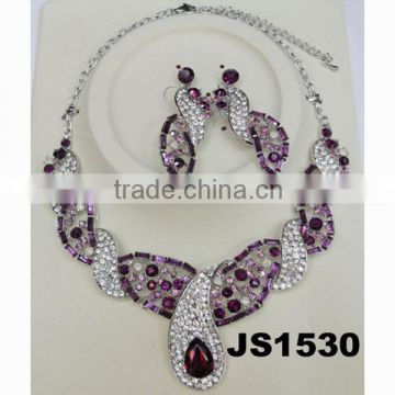 party wedding glitter diamond jewelry sets sale