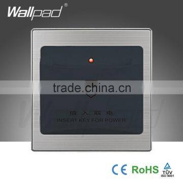 2015 China Hot Sale Wholesaler Wallpad Luxury Wall Light Switch Panel Hotel Insert Key Switch