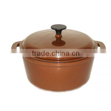 enamel cast iron round pot