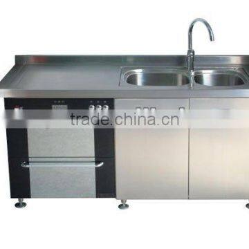 stainless steel kitchen furniture/modern stainless steel kitchenware/stainess steel kitchen sink and cabinet