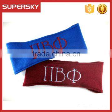 A-118 monogrammed fleece headband personalized fleece ear warmer fleece ear warmers muffs