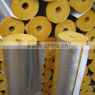 Fiberglass wool pipe insulation