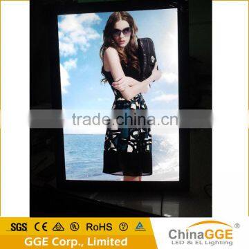 Wholesale edge light acrylic led sign magnetic led light box with logo sign