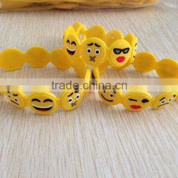 Promotional Top Quality Emoji Silicon Bracelet HC008