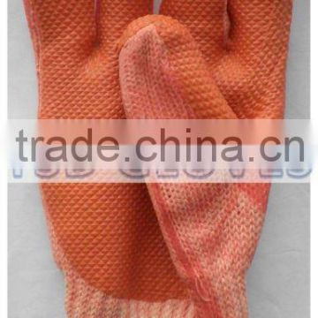 cheap red rubber coated gloves