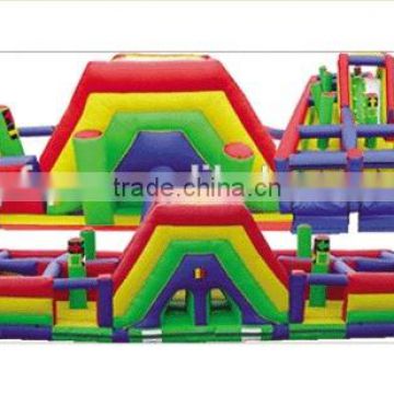 Cheap obstacle course playground for kids, inflatable obstacle course