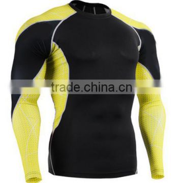 long sleeve lycra anti-UV rash guard, full sublimation dri fit rash guard