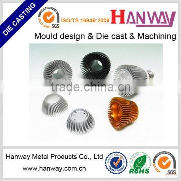 China heat sink manufacturer PAR 30 aluminum die casting precision CNC machining heatsink heat sink