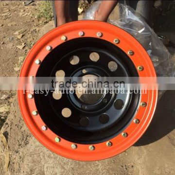 Imitation beadlock 4x4 steel rims for all offroad cars