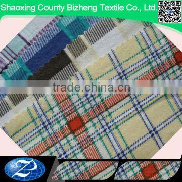 brush cotton flannel fabric with grid for wholesaling