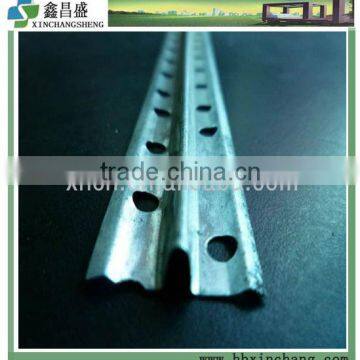 Galvanized steel profiles for gypsum board