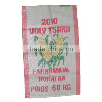 pp woven sack bag for corn 60kg