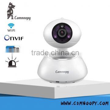 Camnoopy Onvif H.264 720P 1.0MP HD PT Wireless Two-way audio 128GB SD card Max 64ch wireless IP Pan & Tilt Alarm Smart IP Camera