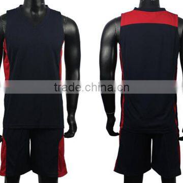 Breathable fast dry printing basketball suit customized