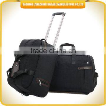 fashion travel luggage bag, black color laptop luggage travel trolley case