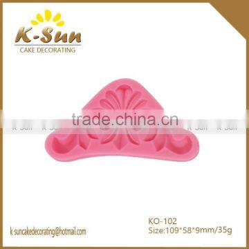 3D cameo fondant cake decorating vinatge silicone mold reposteria moldes