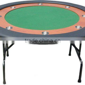 48"Casino Professional Blackjack Round Folding Leg Poker Table