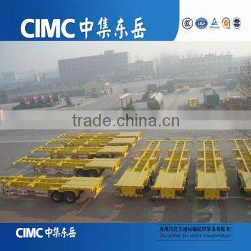 CIMC Double axles 40ft or 20ft Container Gooseneck Skeleton Chassis Trailer
