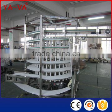 vertical steel roller spiral conveyor