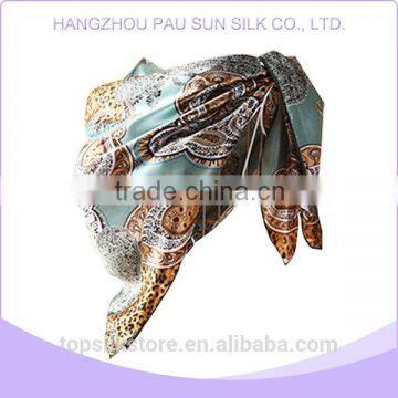 Hangzhou wholesale 100% silk fabric scarf