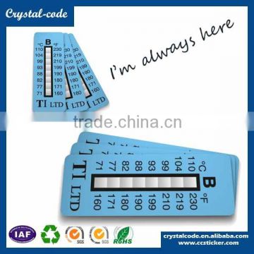 fast delivery customized time dependent color changing sticker in different temperature