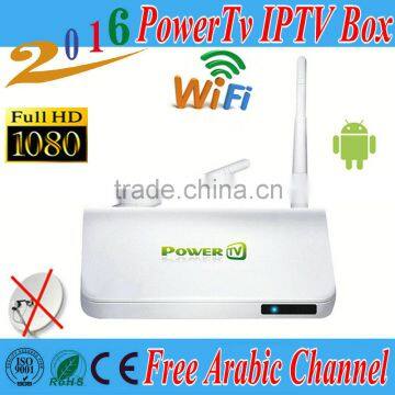 free forever Android tv box PowerTv X6 Iptv Arabic Box HD tv box Wifi receiver tv BN sport channels kodi loaded