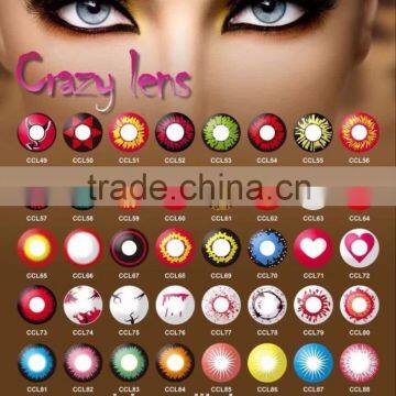 HOT selling korean yearly cosplay halloween carzy contact lenses