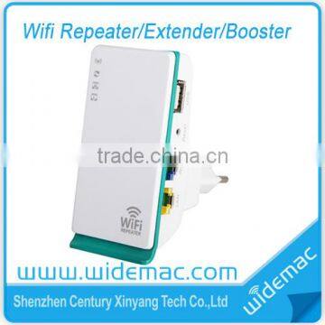 Wifi Repeater 802.11N/B/G Network Router Range Expander 150M 2dBi US/EU/AU Plug with WPS Function / Portable Wifi Booster