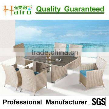 synthetic rattan glass top tables and chairs