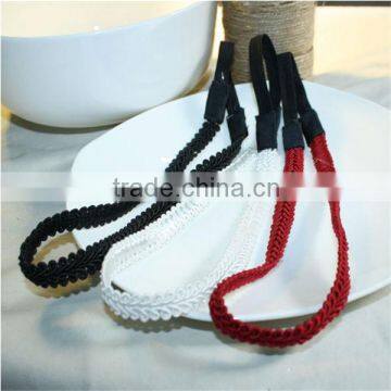 Sya small design colorful dyed elastic headband for hair