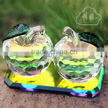 beautiful crystal apple for wedding gift and home decoration CM-CA-001