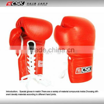 GX9106 Cowhide Leather 8oz to16oz Boxing Gloves /Sanda Gloves