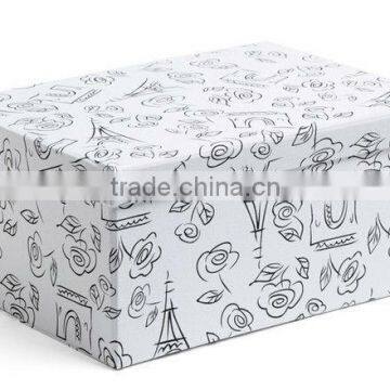 High-end custom print coated paper shoe box